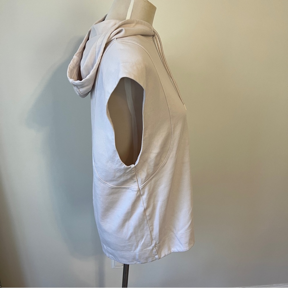 Athleta Sundown Sweatshirt Tank Cream Size M - Picture 3 of 8